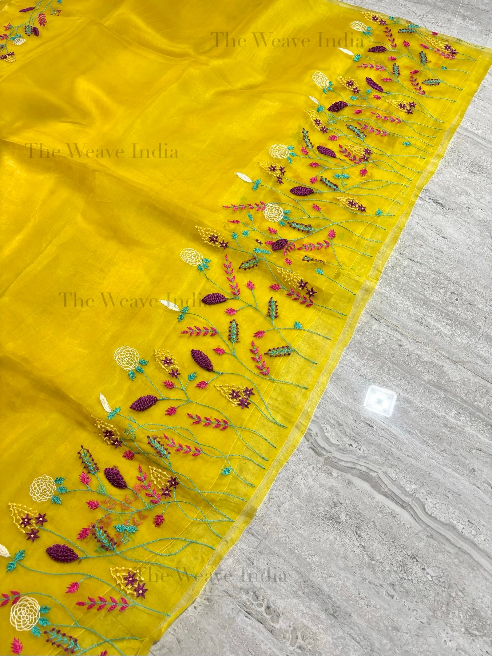 SunShine Pure Organza Saree - Image 4