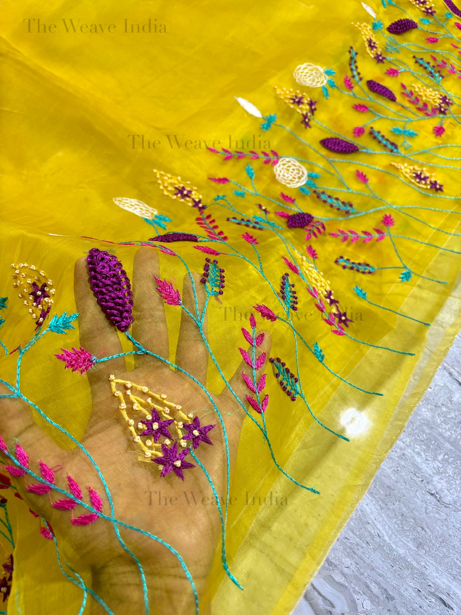 SunShine Pure Organza Saree - Image 2
