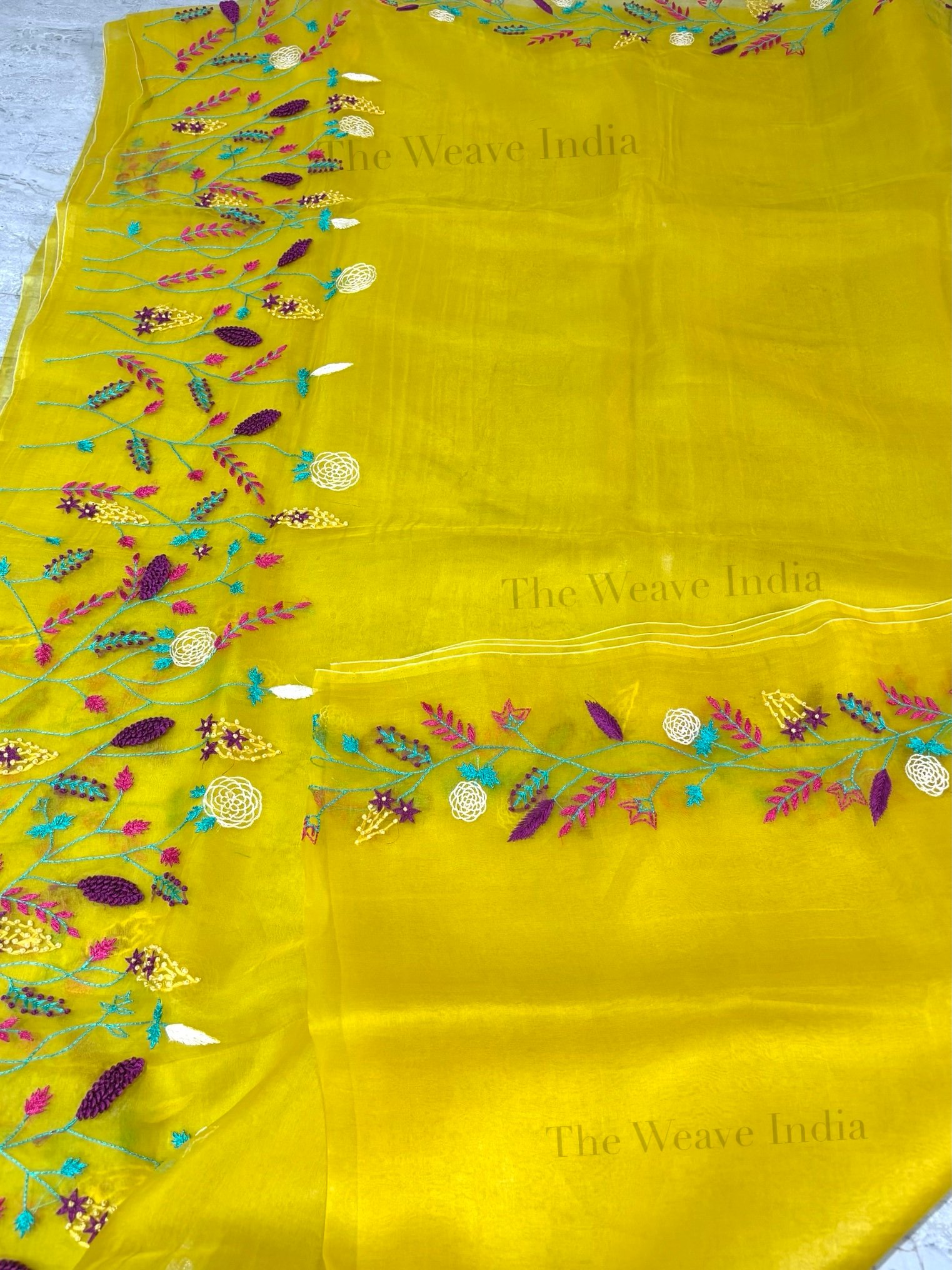 SunShine Pure Organza Saree - Image 6